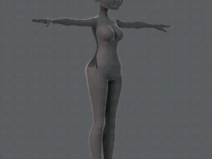 base mesh woman 02 3D Model