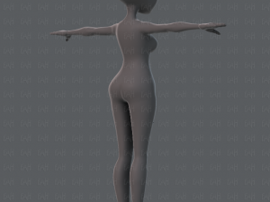 base mesh woman 02 3D Модель