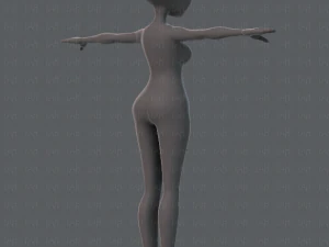 base mesh woman 02 3D Model