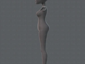 base mesh woman 02 3D Model