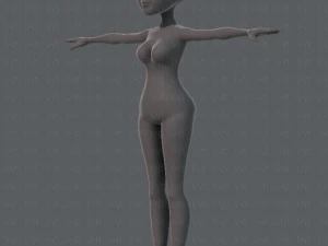 base mesh woman 02 3D Model
