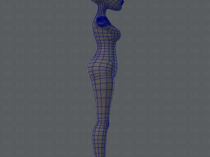 base mesh woman 02 3D Модель