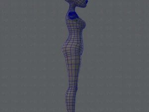 base mesh woman 02 3D Model