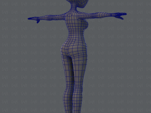 base mesh woman 02 3D Модель