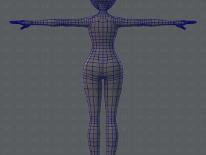 base mesh woman 02 3D Модель