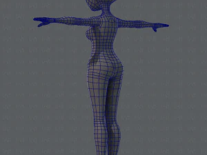 base mesh woman 02 3D Model