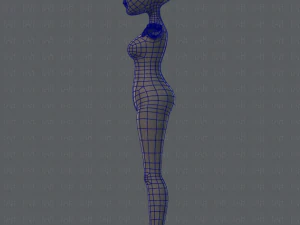 base mesh woman 02 3D Model
