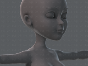base mesh woman 02 3D Модель