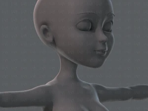 base mesh woman 02 3D Model