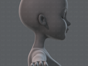 base mesh woman 02 3D Модель