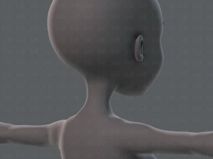 base mesh woman 02 3D Model