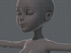base mesh woman 02 3D Model