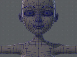 base mesh woman 02 3D Model