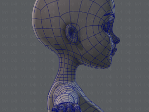 base mesh woman 02 3D Модель