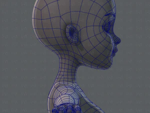 base mesh woman 02 3D Model