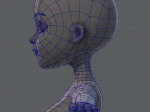 base mesh woman 02 3D Model