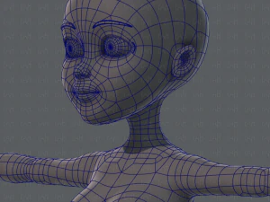 base mesh woman 02 3D Model