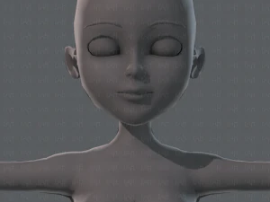 base mesh woman 02 3D Model