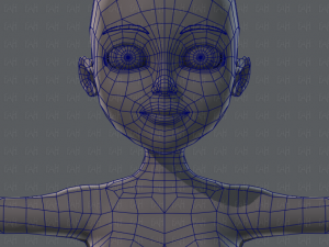 base mesh woman 02 3D Модель