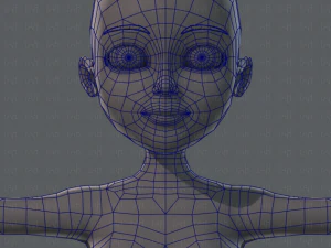base mesh woman 02 3D Model