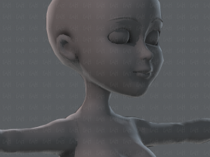 base mesh woman 02 3D Модель