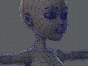 base mesh woman 02 3D Model