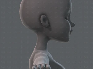 base mesh woman 02 3D Model