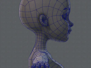 base mesh woman 02 3D Model