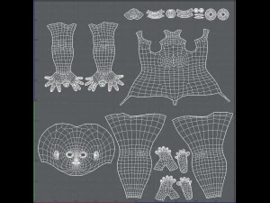 base mesh woman 02 3D Model