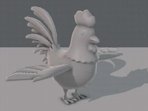 base de desenho animado de frango Modelo 3D