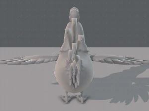 base de desenho animado de frango Modelo 3D