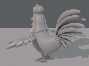 base de desenho animado de frango Modelo 3D