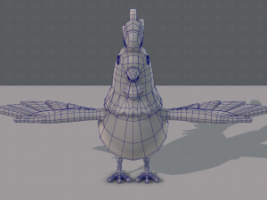 chicken cartoon base 3D-Modell