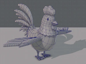 base de desenho animado de frango Modelo 3D