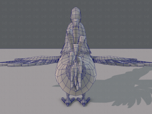 chicken cartoon base 3D-Modell