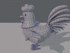 base de desenho animado de frango Modelo 3D