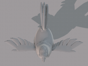 chicken cartoon base 3D-Modell