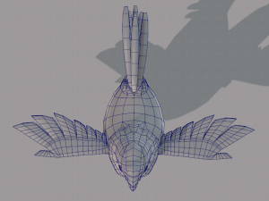 chicken cartoon base 3D-Modell