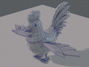 chicken cartoon base 3D-Modell