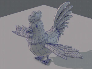 base de desenho animado de frango Modelo 3D