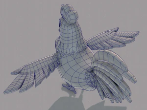 base de desenho animado de frango Modelo 3D