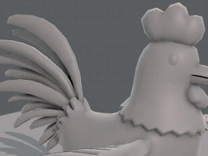 base de desenho animado de frango Modelo 3D