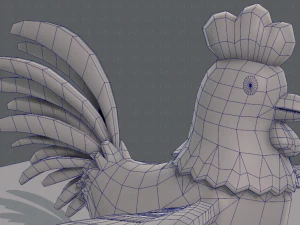 base de desenho animado de frango Modelo 3D