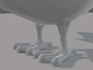 base de desenho animado de frango Modelo 3D