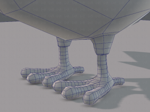 chicken cartoon base 3D-Modell