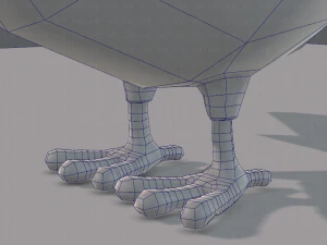 base de desenho animado de frango Modelo 3D