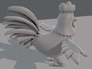 base de desenho animado de frango Modelo 3D