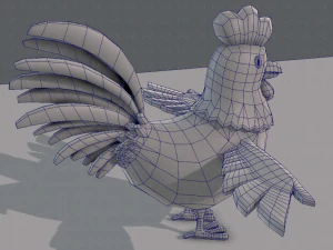 base de desenho animado de frango Modelo 3D