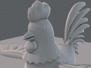 base de desenho animado de frango Modelo 3D