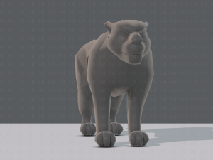 tiger base for game 3D Model